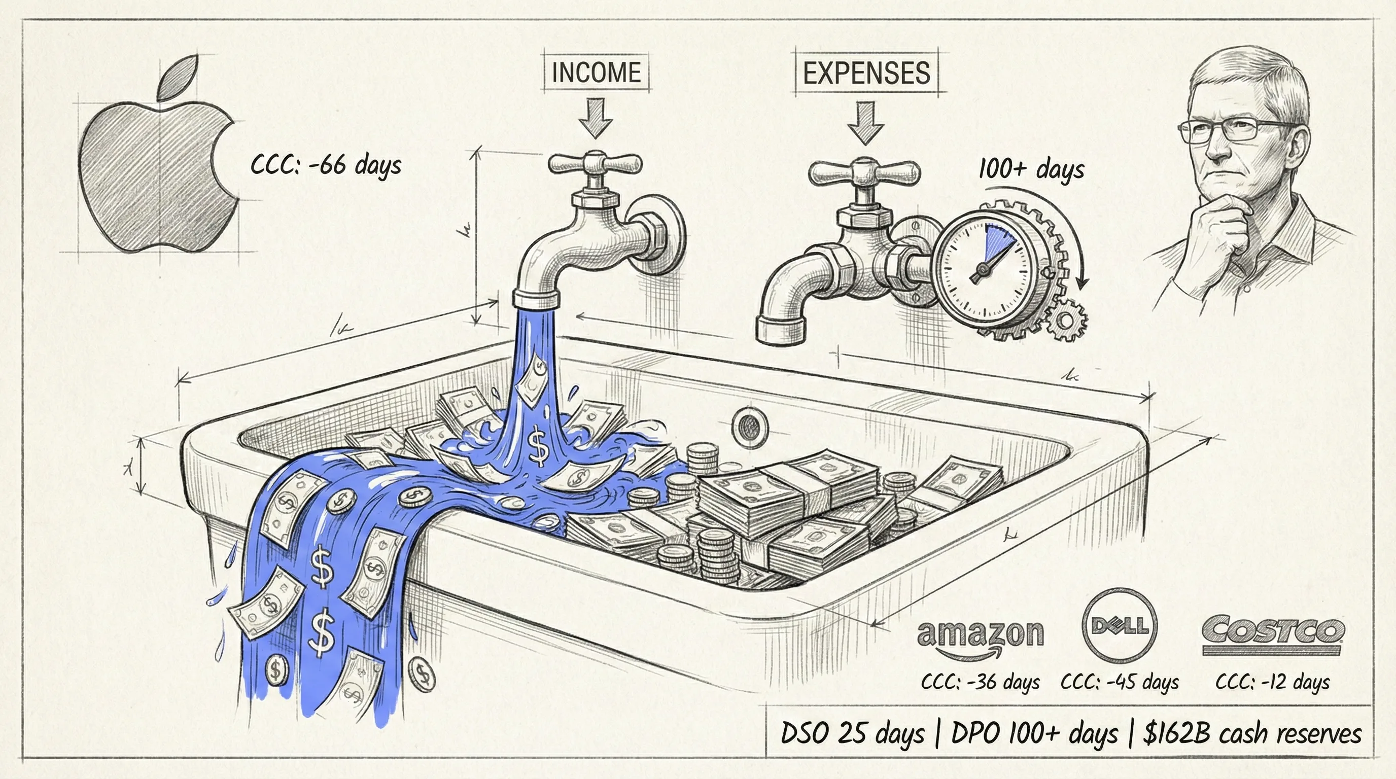 Cash conversion cycle — optimized financial flow